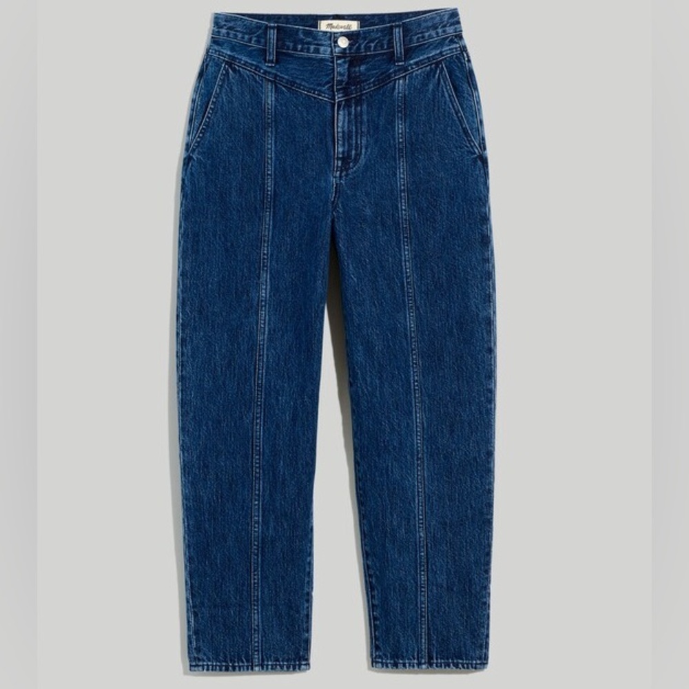 NWOT Madewell High Rise Rigid Balloon Jeans in Sanford Wash Women’s 24 - Picture 3 of 16